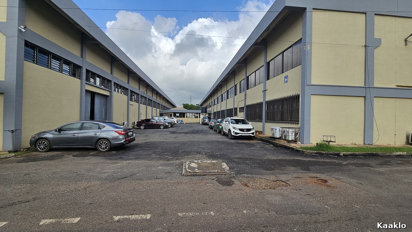 Vehicles parked on the Ghana Standards Authority premises in Accra.