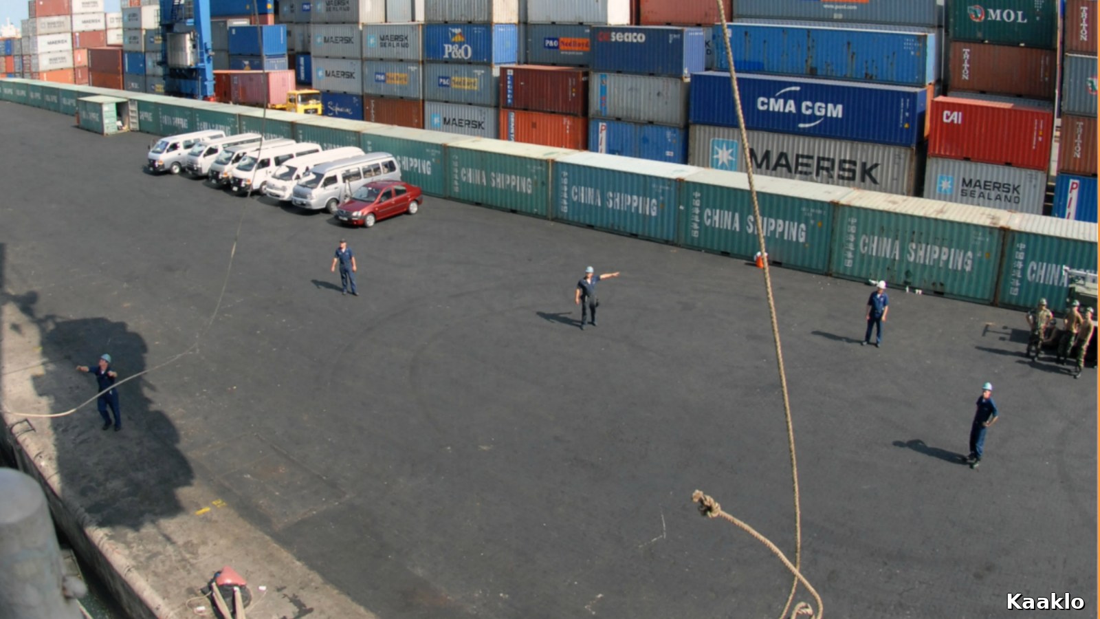 File photo from 2014 showing vehicles and shipping containers at the Port of Tema in Ghana.