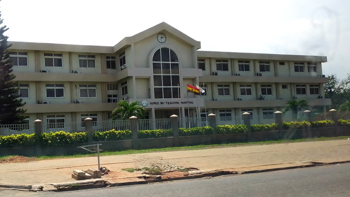 Korle Bu Teaching Hospital in Accra.